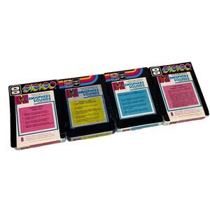 Vintage Lot of 4 8-Track Cassettes Music